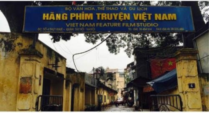 Trụ sở Hãng phim truyện Việt Nam tại số 4 Thụy Khuê, Tây Hồ, Hà Nội. Ảnh: baochinhphu.vn